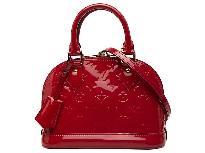 Borsa Louis Vuitton Monogram Vernis Alma BB rossa Rosso
