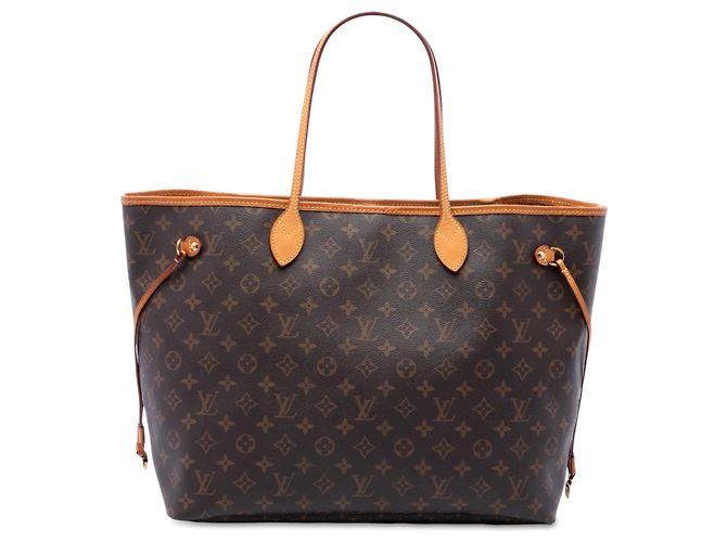 Borsa Tote Louis Vuitton Monogram Neverfull GM Marrone