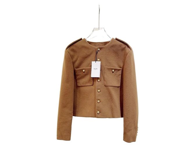 Céline Wool Jacket Camel Size 36 Multiple colors