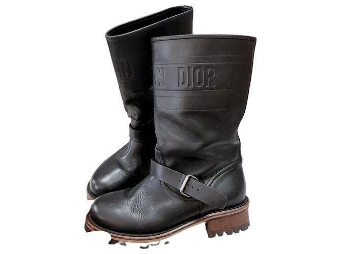 Dior Black Leather Boots Multiple colors