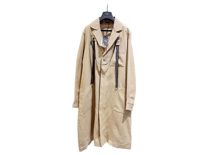 Fendi Camel Wool Oversized Coat Multiple colors
