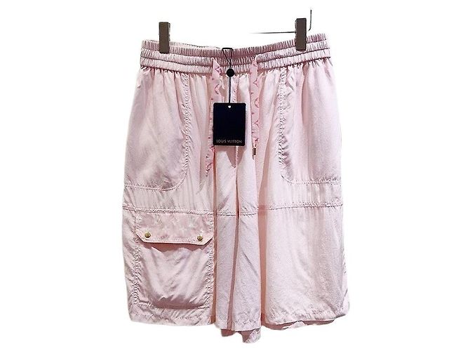 Pantalones Louis Vuitton Rosa de Algodón Talla 42 Multicolor
