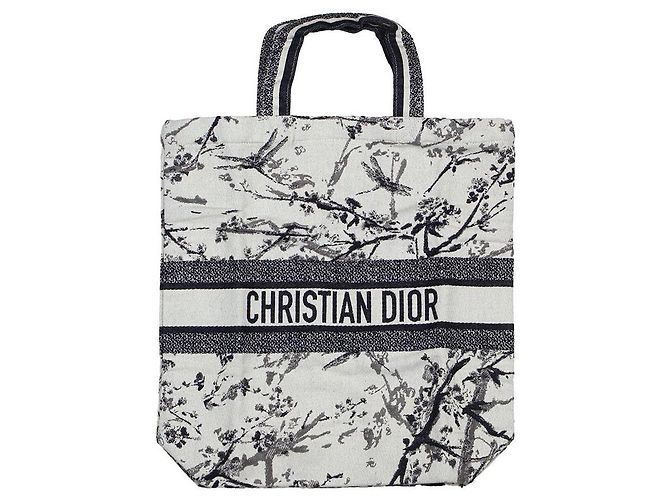 Christian Dior Bolso Tote de Lona Estampada Fall 2025