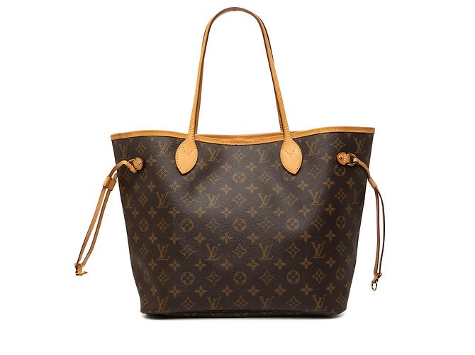 Borsa Tote Louis Vuitton Monogram Neverfull MM Marrone