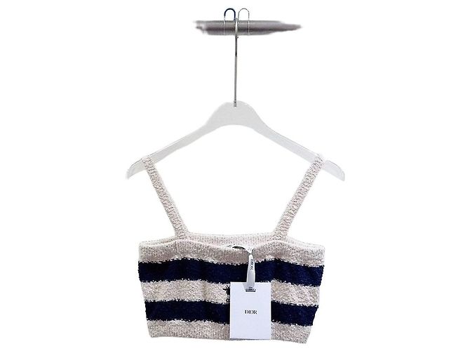 Top Dior de algodón con bordado de abeja Multicolor