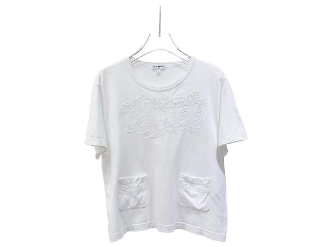 Top Chanel in Tweed con Logo Ricamato Multicolore