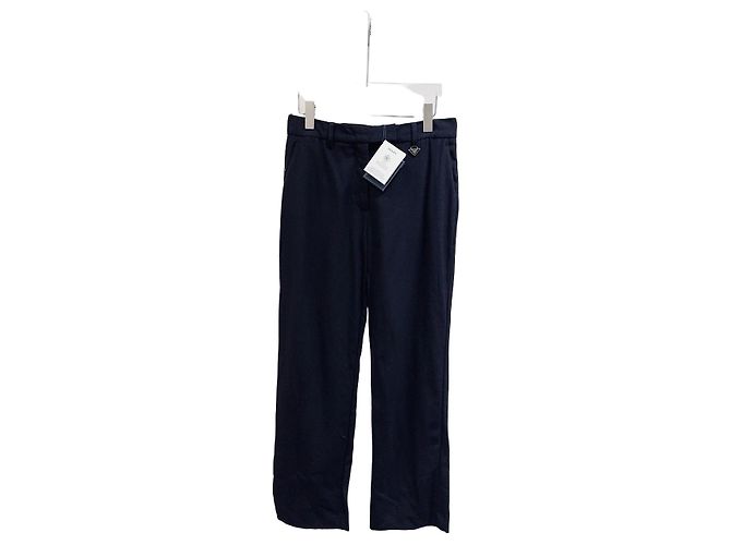 Pantalones Prada Negros de Algodón Talla 38 Multicolor
