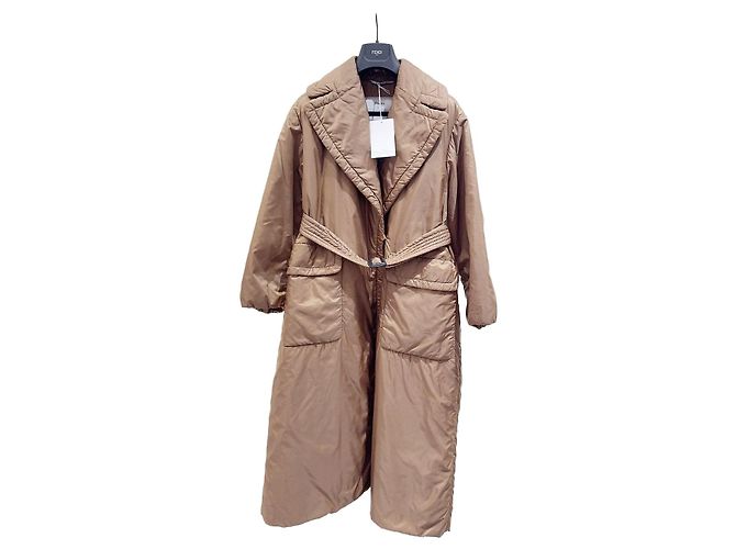 Max Mara Mainline Camel Down Coat Belted Multiple colors