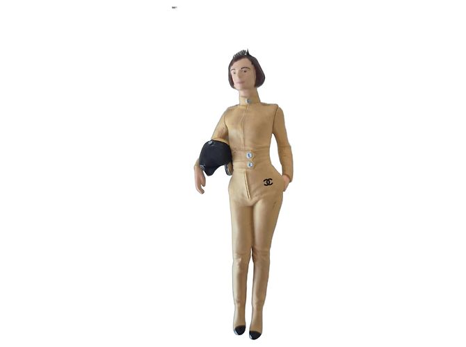 Collana Figurine Chanel Nero Beige