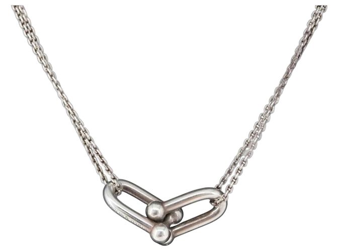 Tiffany & Co TIFFANY&Co. Collar Hardware Double Link Ag925 Silver
