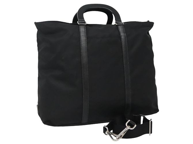 PRADA Handtasche Nylon 2way Schwarz