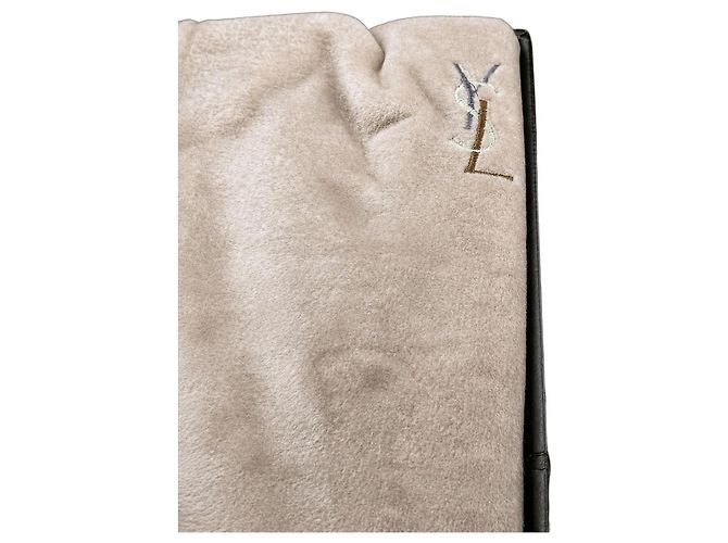 Yves Saint Laurent Robe de Banho em Algodão Bege