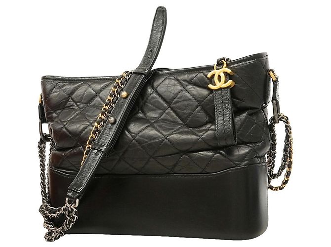 Bolsa de Ombro Chanel Gabrielle Preto