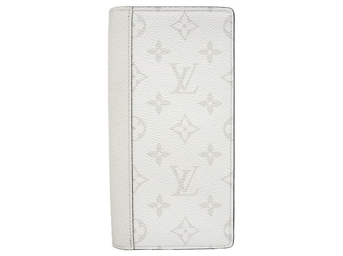 Louis Vuitton Portafoglio Lungo Taigarama Brazza Bianco