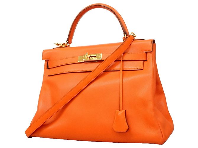 Hermès Bolso Hermes Kelly 32 Naranja