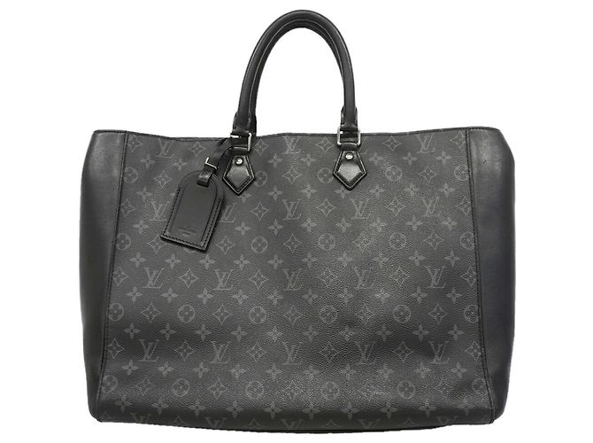 Louis Vuitton Monogram Eclipse Grand Sac Tote Bag Noir