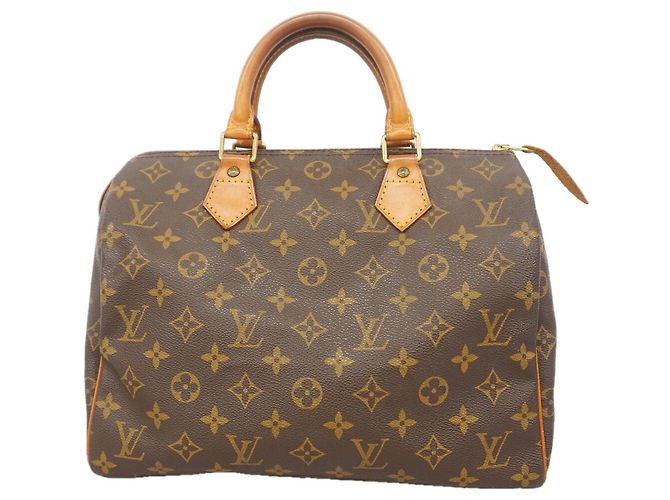 Sac à main Louis Vuitton Monogram Speedy 30 Marron