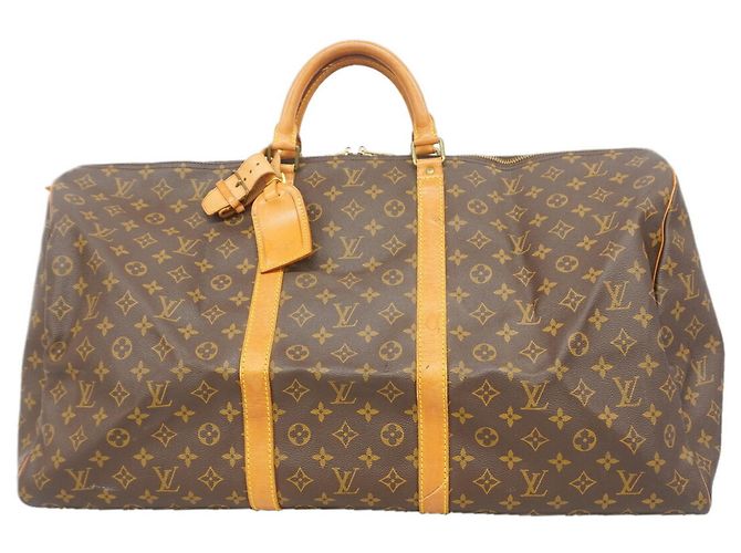 Louis Vuitton Boston Monogram Keepall 60 Marrom