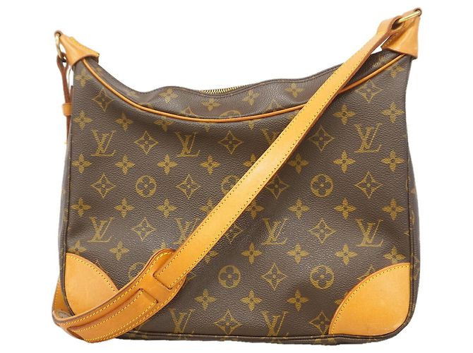 Borsa a tracolla Louis Vuitton Monogram Boulogne 30 Marrone