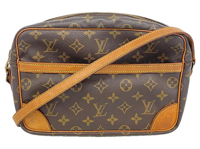 Borsa a tracolla Louis Vuitton Monogram Trocadero 27 Marrone
