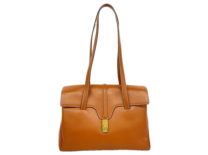 Céline Borsa a tracolla Celine in pelle marrone