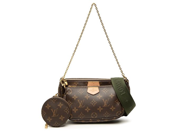Louis Vuitton Brown Monogram Multi Pochette Accessoires Castaño