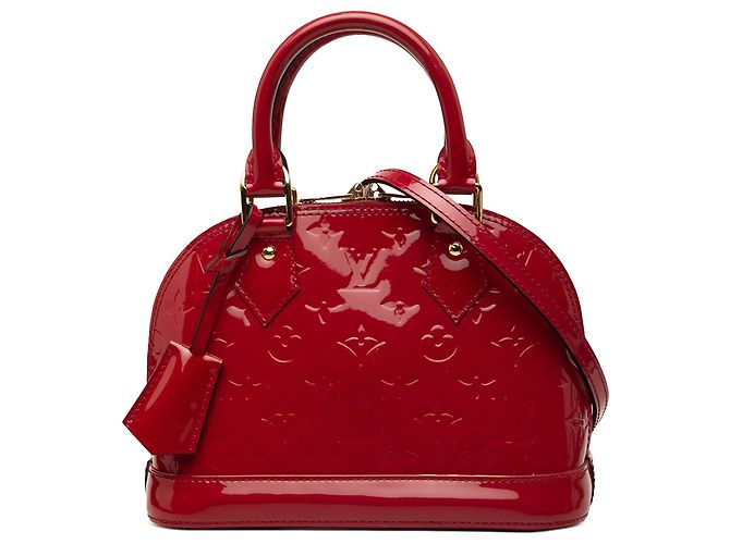 Louis Vuitton Red Monogram Vernis Alma BB Rosso