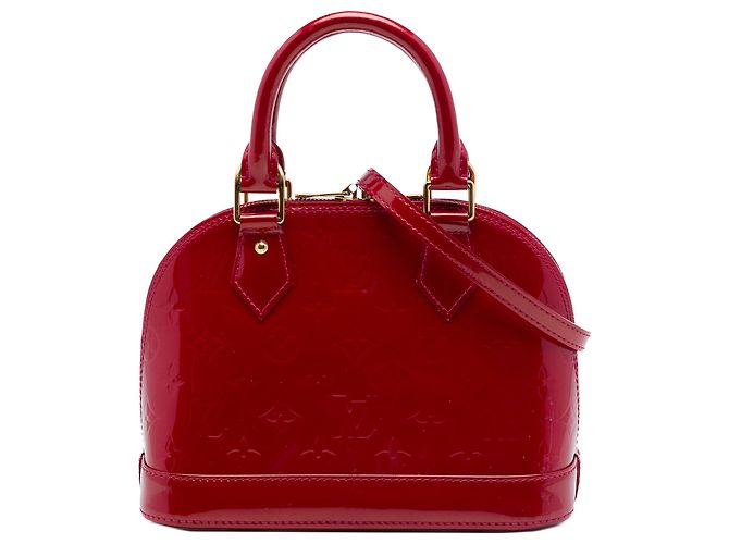 Louis Vuitton Red Monogram Vernis Alma BB Rouge