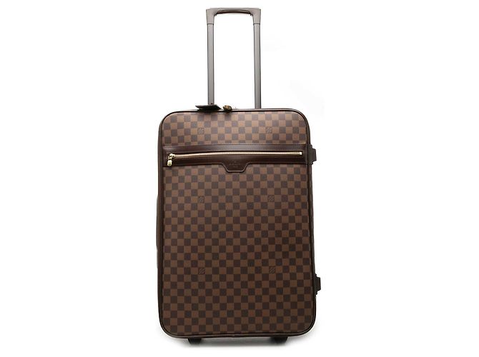 Louis Vuitton Brown Damier Ebene Pegase 55 Marrom