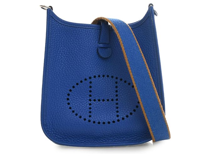 Hermès Blue Clemence Evelyne I TPM 16 Bleu