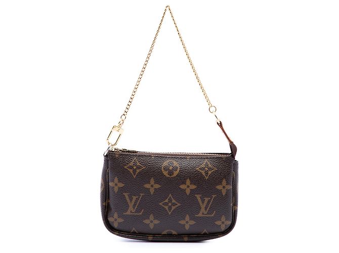 Louis Vuitton Brown Monogram Mini Pochette Accessoires Marron