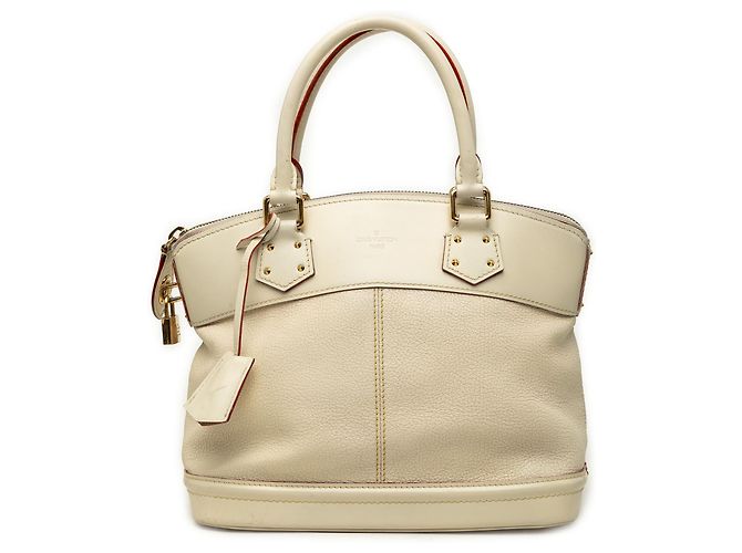 Louis Vuitton White Suhali Lockit PM Branco