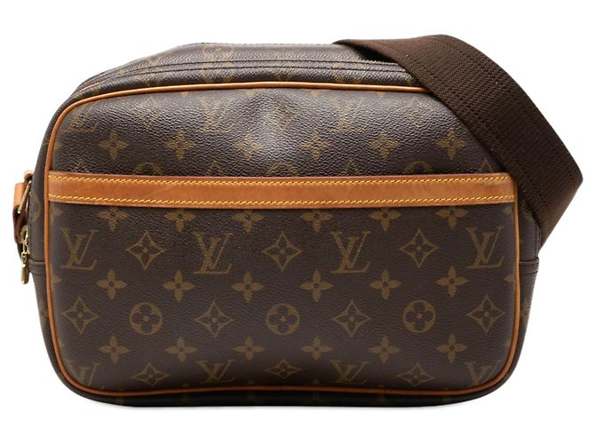 Louis Vuitton Brown Monogram Reporter PM Marrone