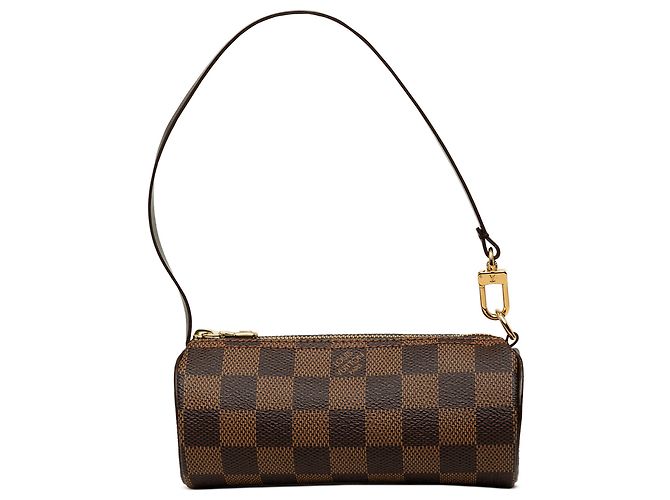 Louis Vuitton Brown Damier Ebene Papillon Pochette Marrom