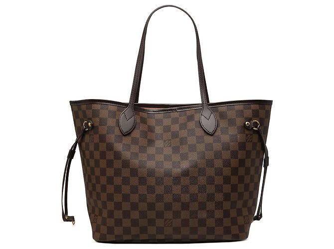 Louis Vuitton Brown Damier Ebene Neverfull MM Marrone