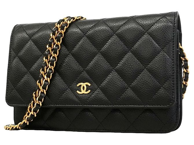 Cartera de hombro con cadena Chanel Matelassé Negro