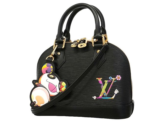 Louis Vuitton Alma BB Handtasche aus Epi-Leder Schwarz