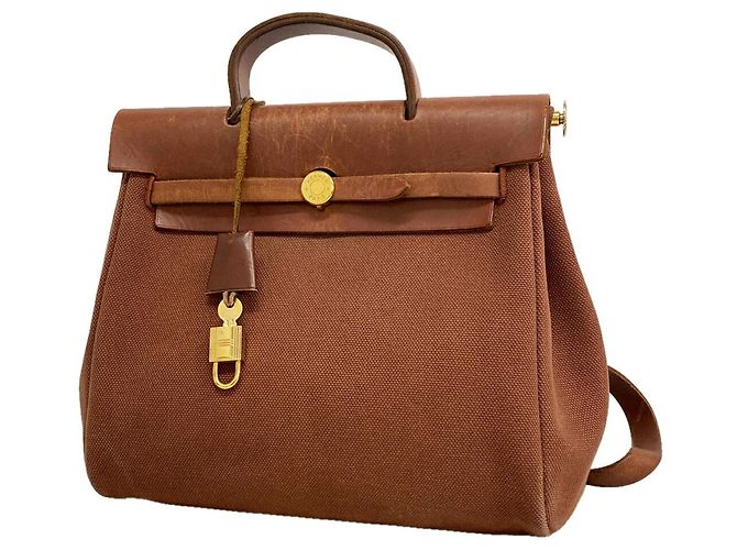 Hermès Hermes Herbag Ad PM Backpack Brown