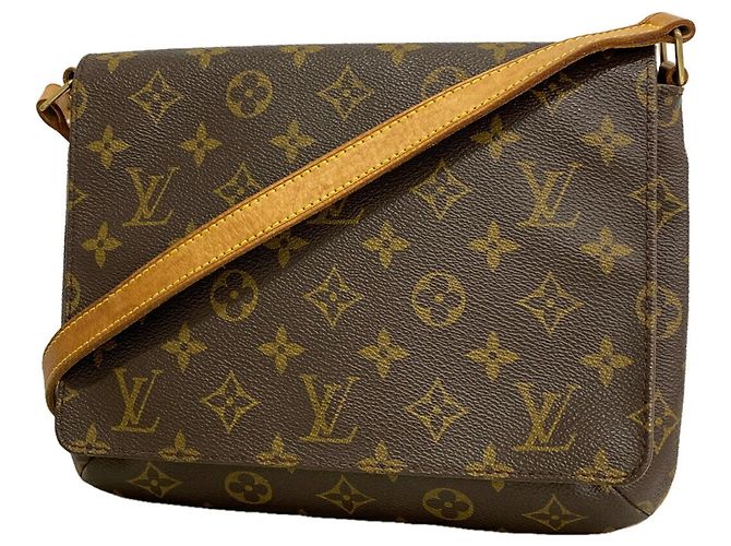 Borsa a tracolla Louis Vuitton Monogram Musette Tango Marrone