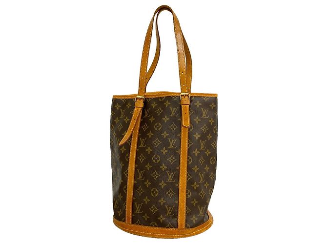 Saco Tote Louis Vuitton Monogram Bucket GM Marrom