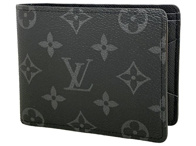 Louis Vuitton Monogram Eclipse Portefeuille Multiple Wallet Nero