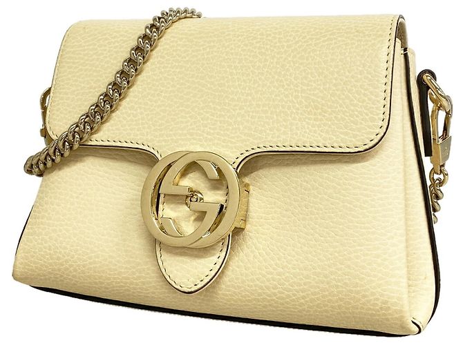 Borsa a tracolla Gucci Interlocking G Crudo