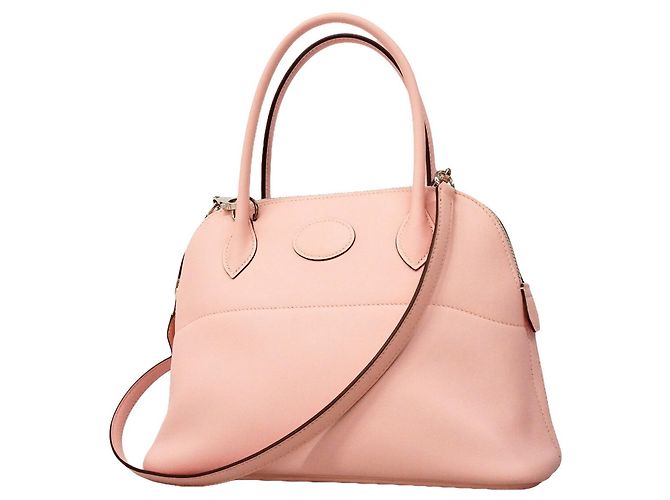 Hermès Bolsa Hermes Bolide 27 em couro Swift Rosa