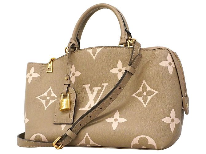 Bolso Louis Vuitton Monogram Empreinte Petit Palais PM Gris Crudo
