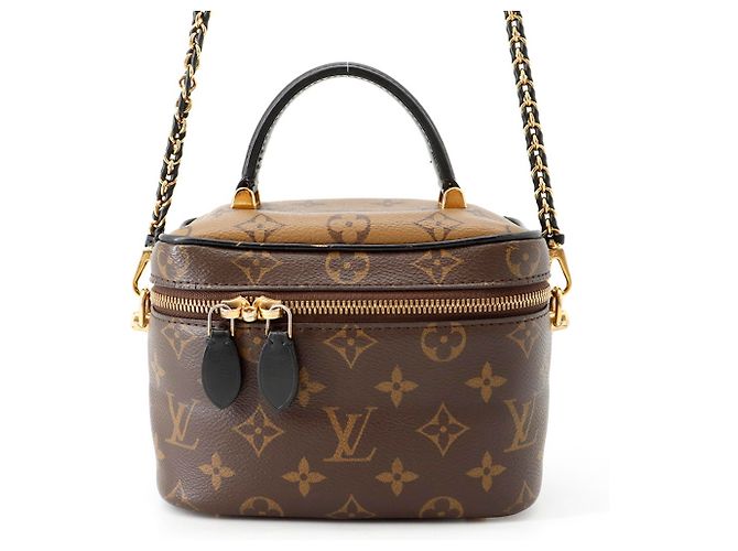 Sac à main Louis Vuitton Monogram Reverse Vanity NV PM Noir