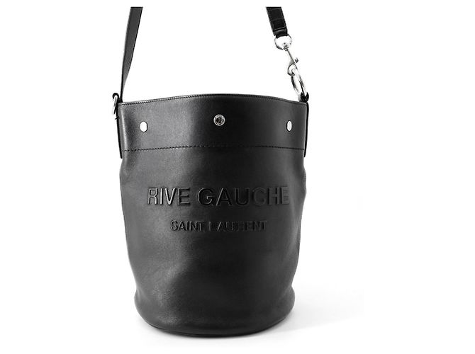 Borsa a secchiello Yves Saint Laurent Rive Gauche Nero