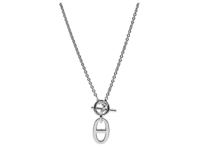 Hermès HERMES Amulette Chaine d'Ancre Halskette Silber