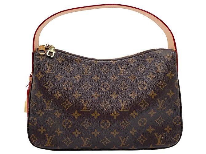 Bolsa Louis Vuitton Slouchy PM Marrom Bege