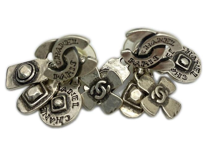 Orecchini Chanel Coco Mark Charm 99A Argento