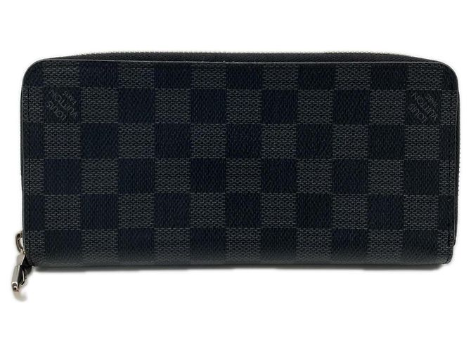 Zippy Cartera larga Louis Vuitton Damier Graphite Castaño Negro